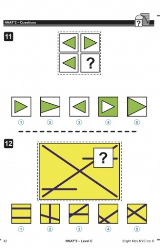 NNAT 2 Practice Test Level C - Test One (2nd Grade)