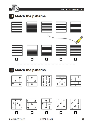 NNAT 2 Practice Test Level E - Test One (5th & 6th Grade)