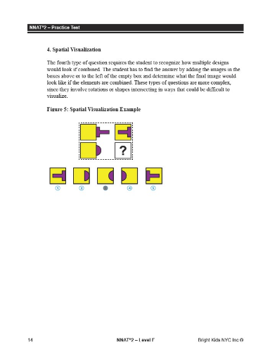 NNAT 2 Practice Test Level F - Test One (7th - 9th Grade)