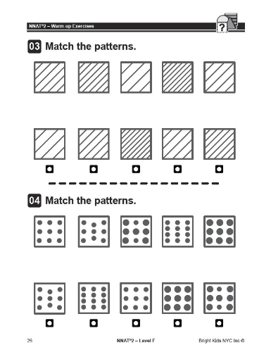 NNAT 2 Practice Test Level F - Test One (7th - 9th Grade)