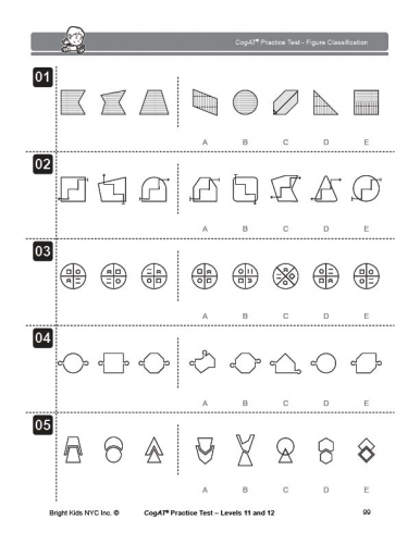 CogAT Form 7 Practice Test - Levels 11 & 12 (5th & 6th Grade)