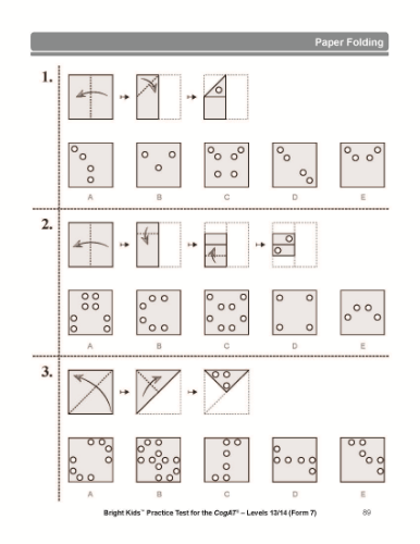 CogAT Practice Test Form 7 - Levels 13/14 (8th & 9th Grade)