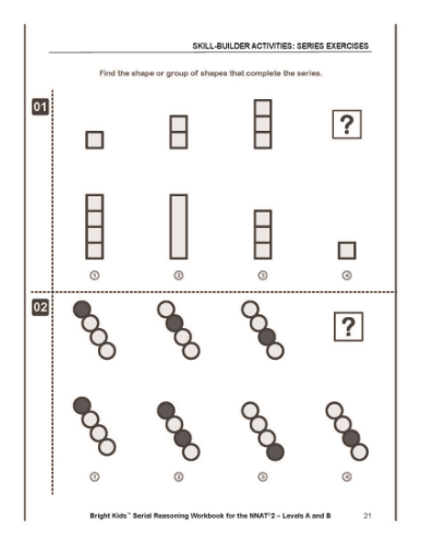 Serial Reasoning Workbook - Levels A & B (Pre-K - 2nd Grade)