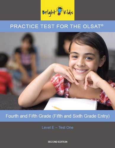 OLSAT Practice Test - Level E / Test One (5th & 6th Grade Entry)