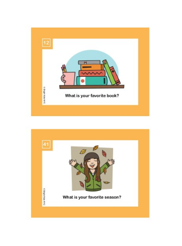 "All About Me" Card Game (Pre-K & Kindergarten)