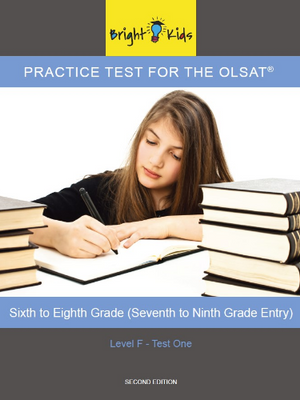 OLSAT Practice Test - Level F / Test One (6th - 8th Grade Entry)