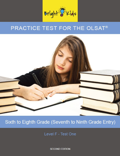 OLSAT Practice Test - Level F / Test One (6th - 8th Grade Entry)