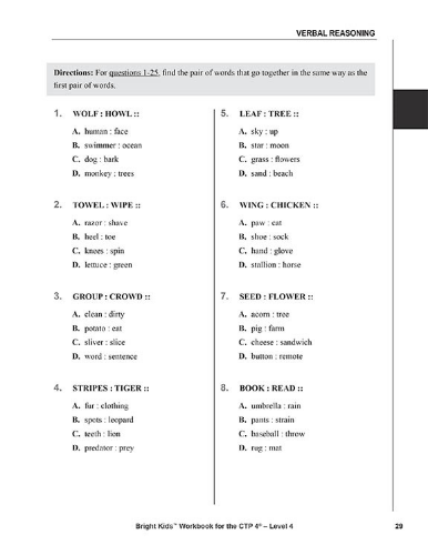 CTP-5 Workbook - Level 4 (4th Grade)