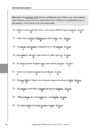 CTP-5 Workbook - Level 5 (5th Grade)