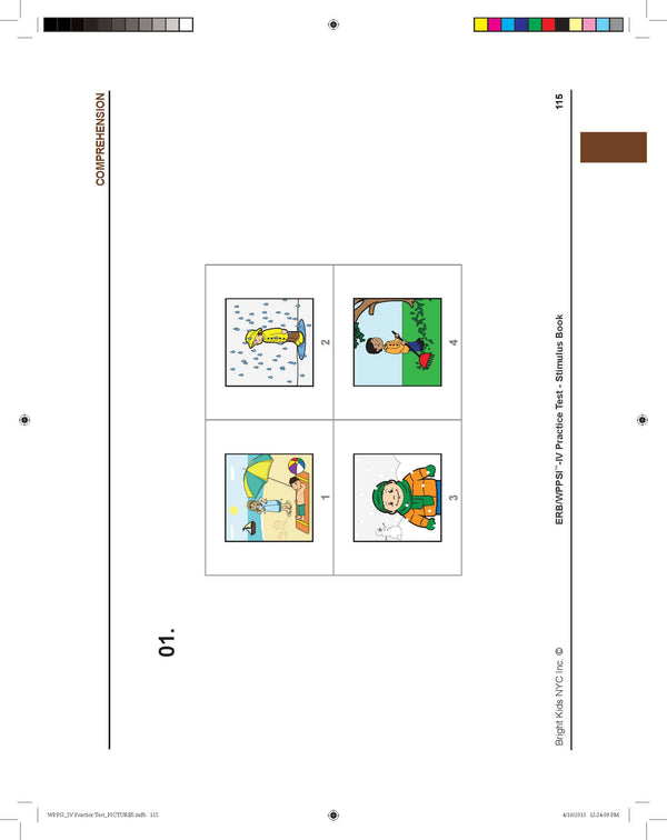 ERB WPPSI-IV Practice Test Package