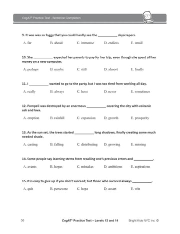 How to Ace CogAT Sentence Completion Without Breaking a Sweat
