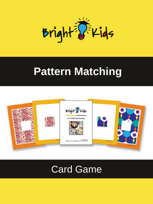 "Pattern Matching" Card Game (Pre-K & Kindergarten)