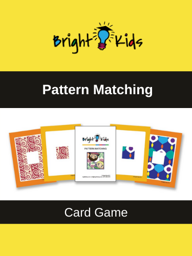 "Pattern Matching" Card Game (Pre-K & Kindergarten)