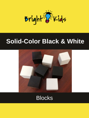 Solid Black & White ECAA Blocks (Pre-K & Kindergarten)