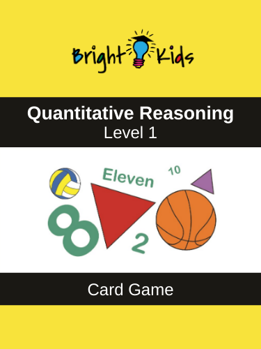 Quantitative Reasoning Card Game - Level 1 (Pre-K & Kindergarten)