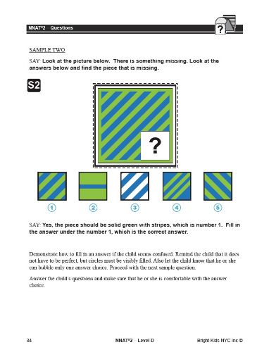 Nnat Practice NNAT 2 Practice Test Level D - Test One (3rd & 4th Grade) – Bright Kids ...