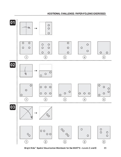 Spatial Visualization Workbook - Levels C & D (3rd & 4th Grade)
