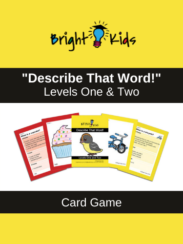Describe That Word! Levels 1 & 2 Card Game (Pre-K & Kindergarten) book