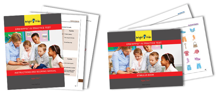 ERB WPPSI-IV Practice Test Package – Bright Kids Publications